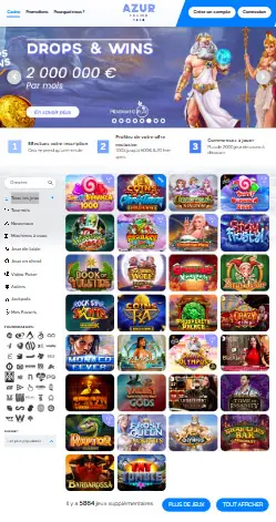 l'application et interface SLOTTICA CASINO