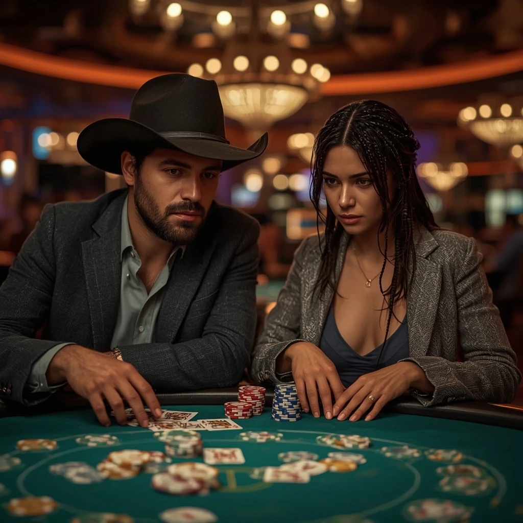 photo de deux joueurs de poker SLOTTICA CASINO